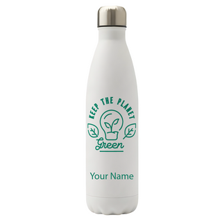 Keep the Planet Green Vacuum Water Bottle - Things Engraved