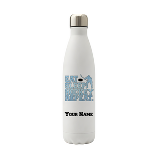 Eat Sleep Hockey Repeat Vacuum Water Bottle - Things Engraved