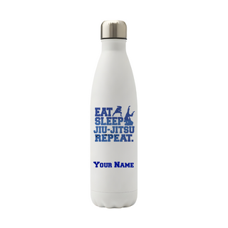 Eat Sleep Jiu Jitsu Repeat Vacuum Water Bottle - Things Engraved