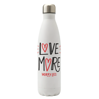 Love More, Worry Less Vacuum Bottle - Things Engraved