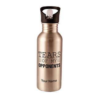 Tears of my Opponents Water Bottle 600ml - Things Engraved