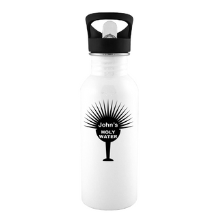 My Holy Water White Water Bottle - Things Engraved
