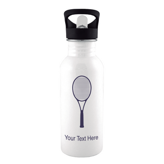 Court-Side White Water Bottle - Things Engraved