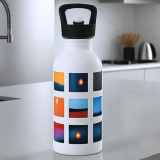 Custom PhotoWrap Water Bottle 600 ml - Things Engraved