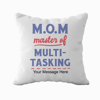 Master Of Multi-Tasking Cushion 18" x 18" - Things Engraved