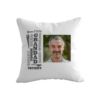 Inspirational Grandad Pillow With Photo - Things Engraved