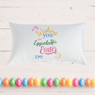 Eggcelent Easter Rectangular Cushion Cover - Things Engraved