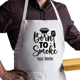 Born to Smoke Adult Size Apron - Things Engraved