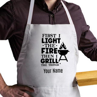 I Grill the Things Adult Size Apron - Things Engraved