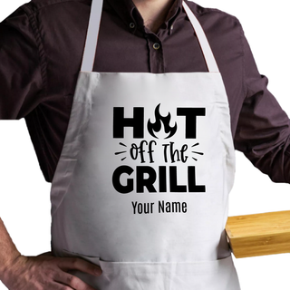 Hot Off the Grill Adult Size Apron - Things Engraved