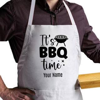 It's BBQ Time Adult Size Apron - Things Engraved