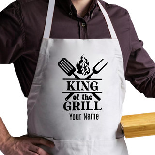 King of the Grill Adult Size Apron - Things Engraved