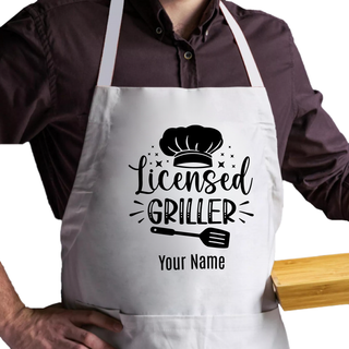 Licensed Griller Adult Size Apron - Things Engraved
