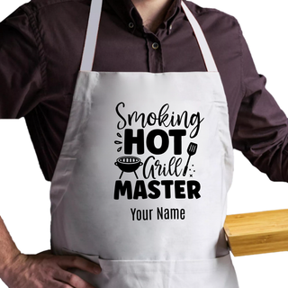 Smoking Hot Grill Master Adult Size Apron - Things Engraved