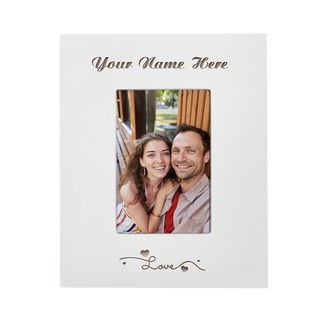 Custom Engraved Love Wooden Photo Frame - Things Engraved