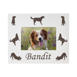 Dog Memorial Engraved Wooden Photo Frame - Things Engraved