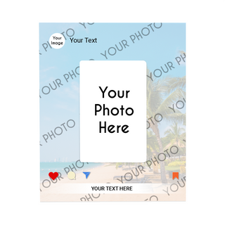 Custom Photo Overlay Frame 8 x 10 - Things Engraved