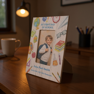 First Day of School Standing Picture Frame - Things Engraved