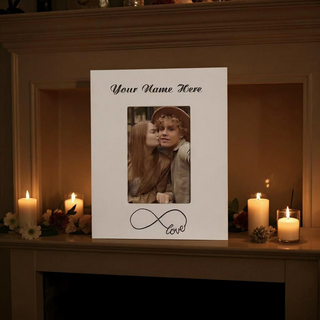 Custom Engraved Eternity Love Shelf Picture Block 4" x 6" - Things Engraved