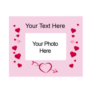 Fluttering Hearts Picture Block 4 x 6 - Things Engraved