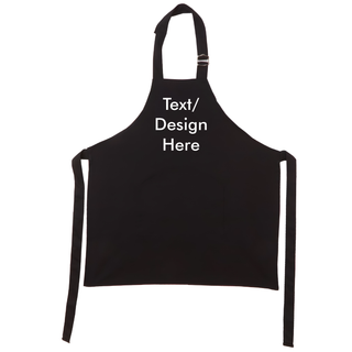 Design Your Own Black Apron | Kids Size - Things Engraved