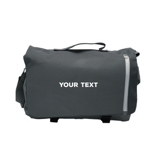 Custom Briefcase Messenger Bag Charcoal - Things Engraved
