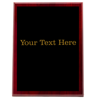 Piano Finish Rosewood Plaque 9 x 12 - Things Engraved