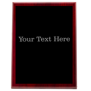 Piano Finish Rosewood Plaque 9 x 12 - Things Engraved