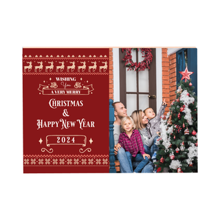 Christmas Card Photo Block 5 x 7 - Things Engraved