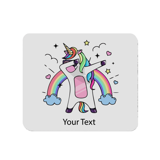 Unicorn Under Rainbow Square Mouse Pad - Things Engraved