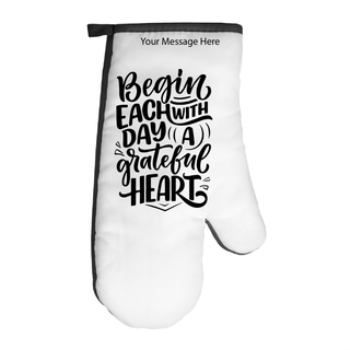 Grateful Heart Thanksgiving Oven Mitt - Things Engraved