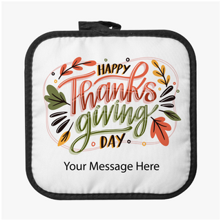 Happy Thanksgiving Custom Pot Holder - Things Engraved