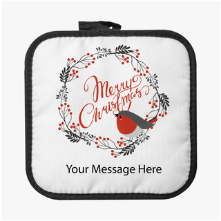 Merry Christmas Custom Pot Holder - Things Engraved