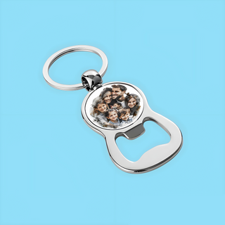 Sublimation Bottle Opener Keyring Round - Things Engraved