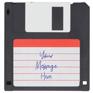 Retro Floppy Disk Custom Glass Coaster - Things Engraved