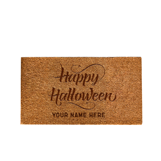 Custom Halloween Door Mat - Things Engraved