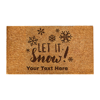 Let it Snow Door Mat - Things Engraved