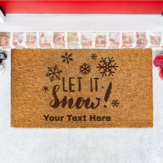 Let it Snow Door Mat - Things Engraved