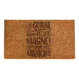 Magnet for Miracles Door Mat - Things Engraved