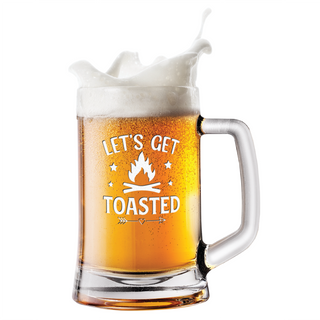 Let's Get Toasted Beer Mug 15 oz - Things Engraved