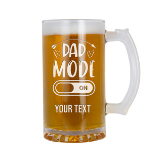Dad Mode On Heavy Beer Mug 16 oz - Things Engraved