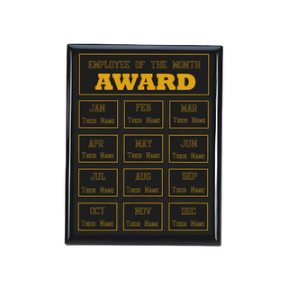 Design Your Own Glossy Black Plaque 9 x 7 - Things Engraved