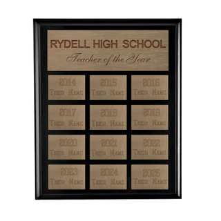 Design Your Own Glossy Black Plaque 9" x 12" - Things Engraved