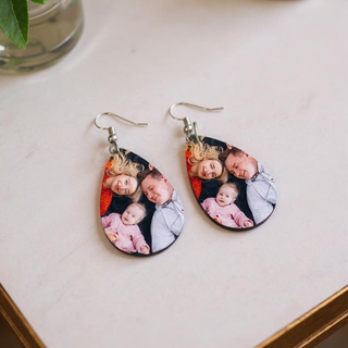 Custom Teardrop Earring Set - Things Engraved