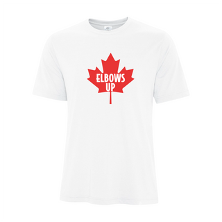 Elbows Up White T-Shirt - Things Engraved
