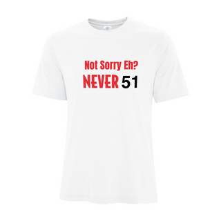 Never 51 Men's T Shirt WHT - Things Engraved