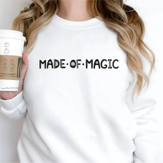 Made of Magic Crewneck Sweatshirt WHT - Things Engraved
