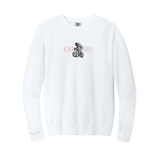 Explore Crewneck Sweatshirt WHT - Things Engraved