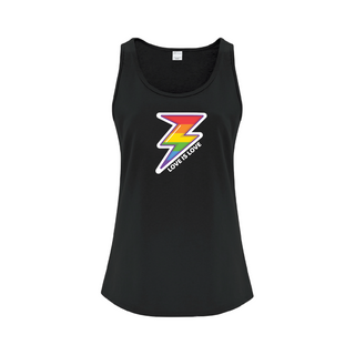 Love is Love Ladies Tank Top BLK - Things Engraved