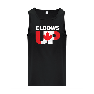 Elbows Up Men's Tank Top BLK - Things Engraved